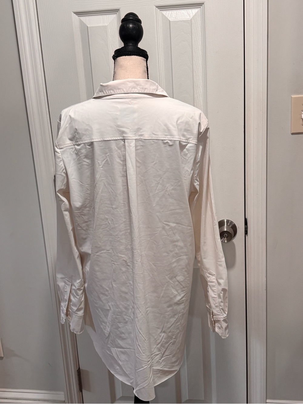 🟡Lysse off White Button-Front Tunic Shirt - Picture 3 of 8